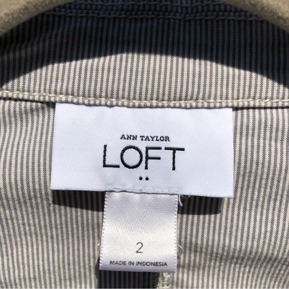 Loft One Button Blazer Jacket Size 2 - image 2